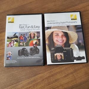 Nikon School 2 DVD Lot Understand Digital Photography Fast Fun Easy SLR Camera